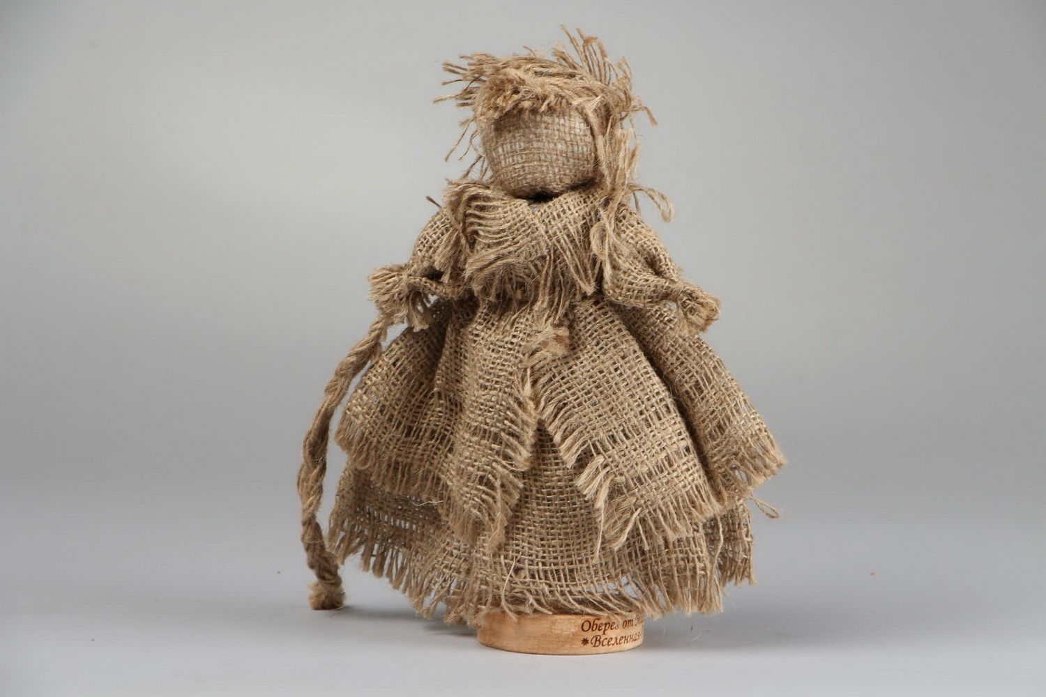 Motanka doll made from sacking Berehynia photo 2
