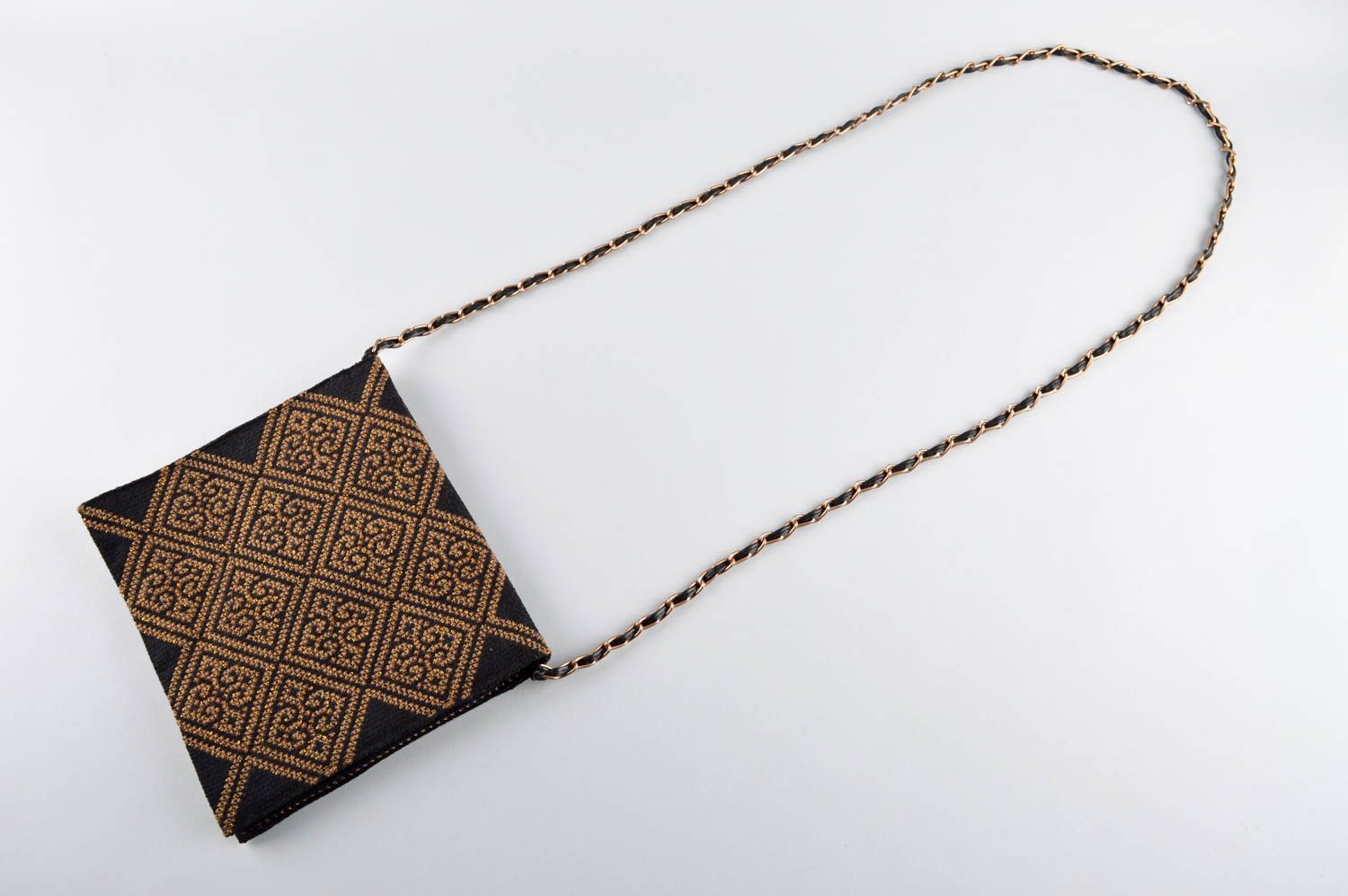 Embroidered shoulder bag handmade purse textile purse present for girls photo 4