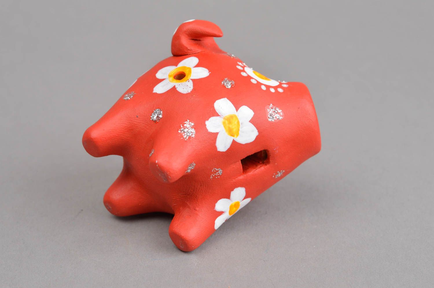 Handmade animal penny whistle designer musical instrument cute clay souvenir photo 3