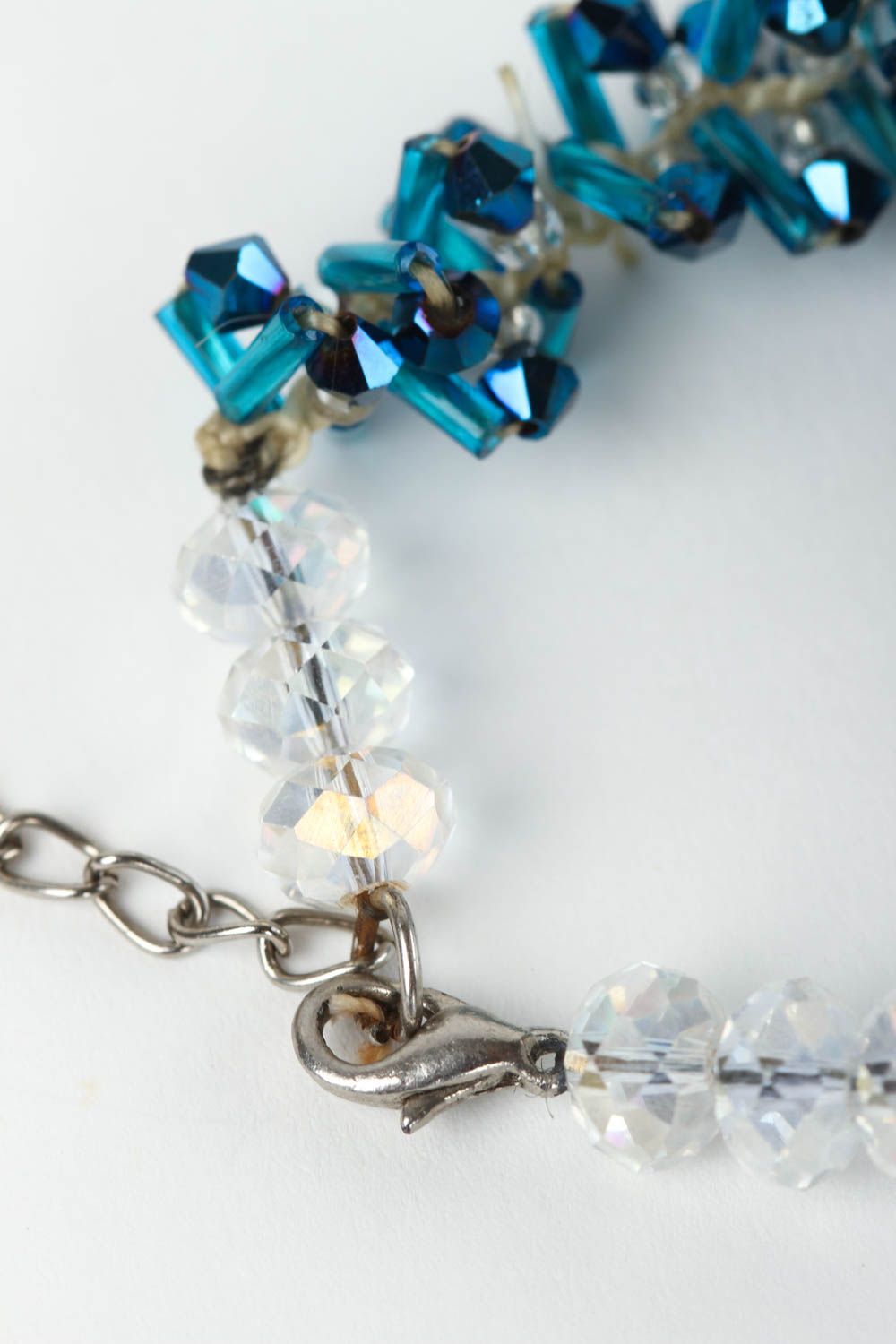 Bracelet perles rocailles cristal Bijou fait main Accessoire mode Cadeau femme photo 4