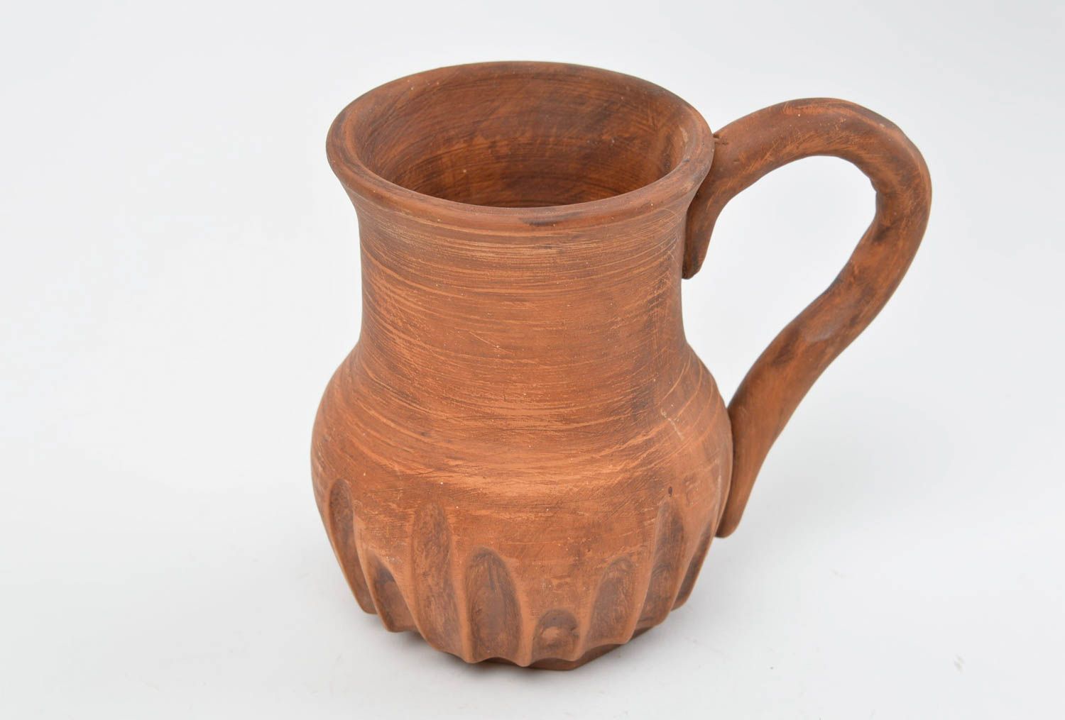 15 oz handmade ceramic lead-free milk pitcher with handle 0,7 lb photo 3