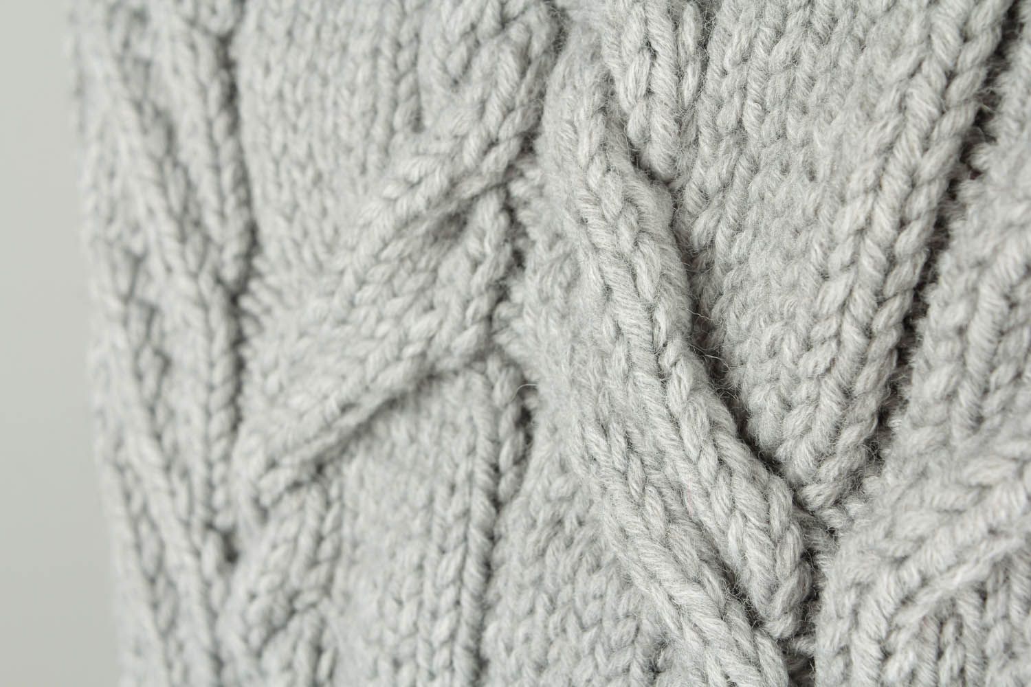 Mala de malha com mitenes de fios de lã acessórios femininos quentes tricotados  foto 5