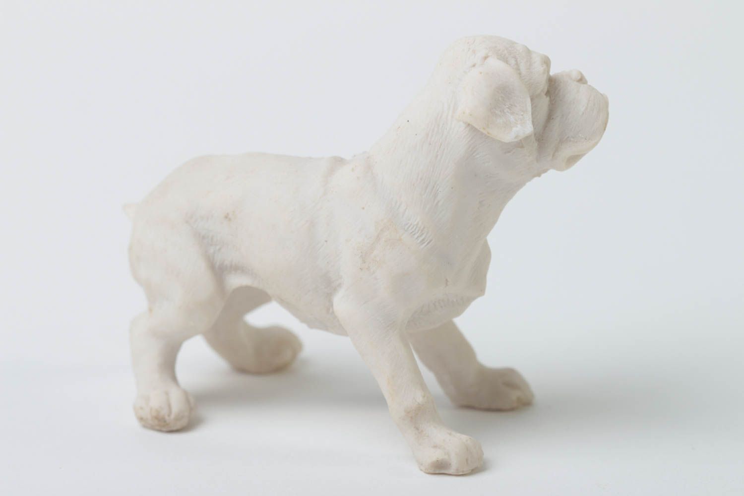Handmade Bulldogge Figur Dekoideen Wohnzimmer Figur zum Bemalen Dekoration Figur foto 3