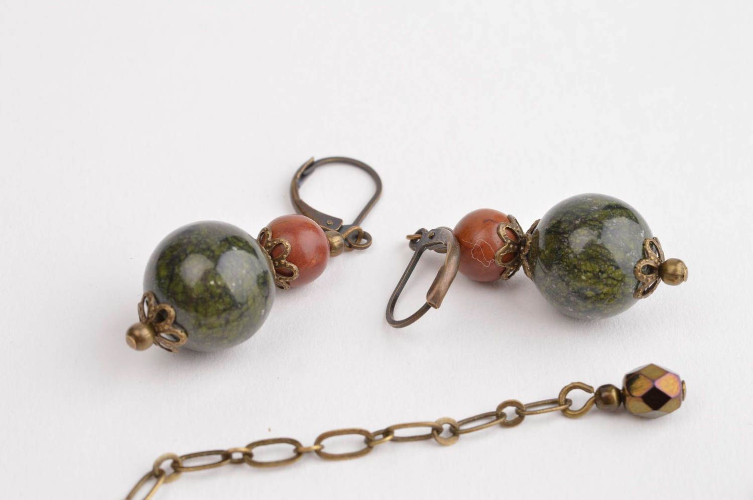 Vintage bracelet handmade small earrings fashion bijouterie designer jewelry photo 4