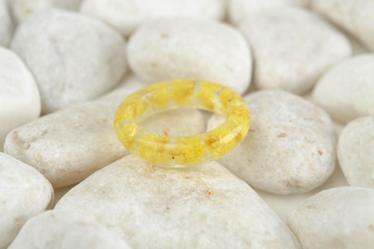 Перстень ручной работы кольцо с цветами модное кольцо желтое красивое стильное фото 1