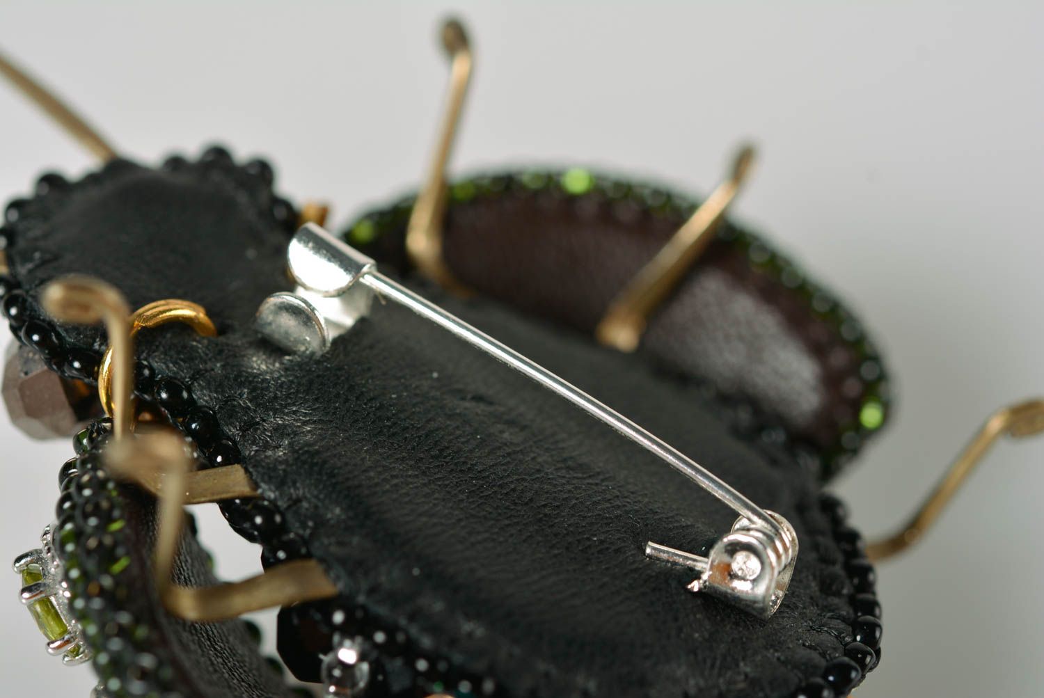 Broche de abalorios hecho a mano inusual regalo original accesorio de moda  foto 5