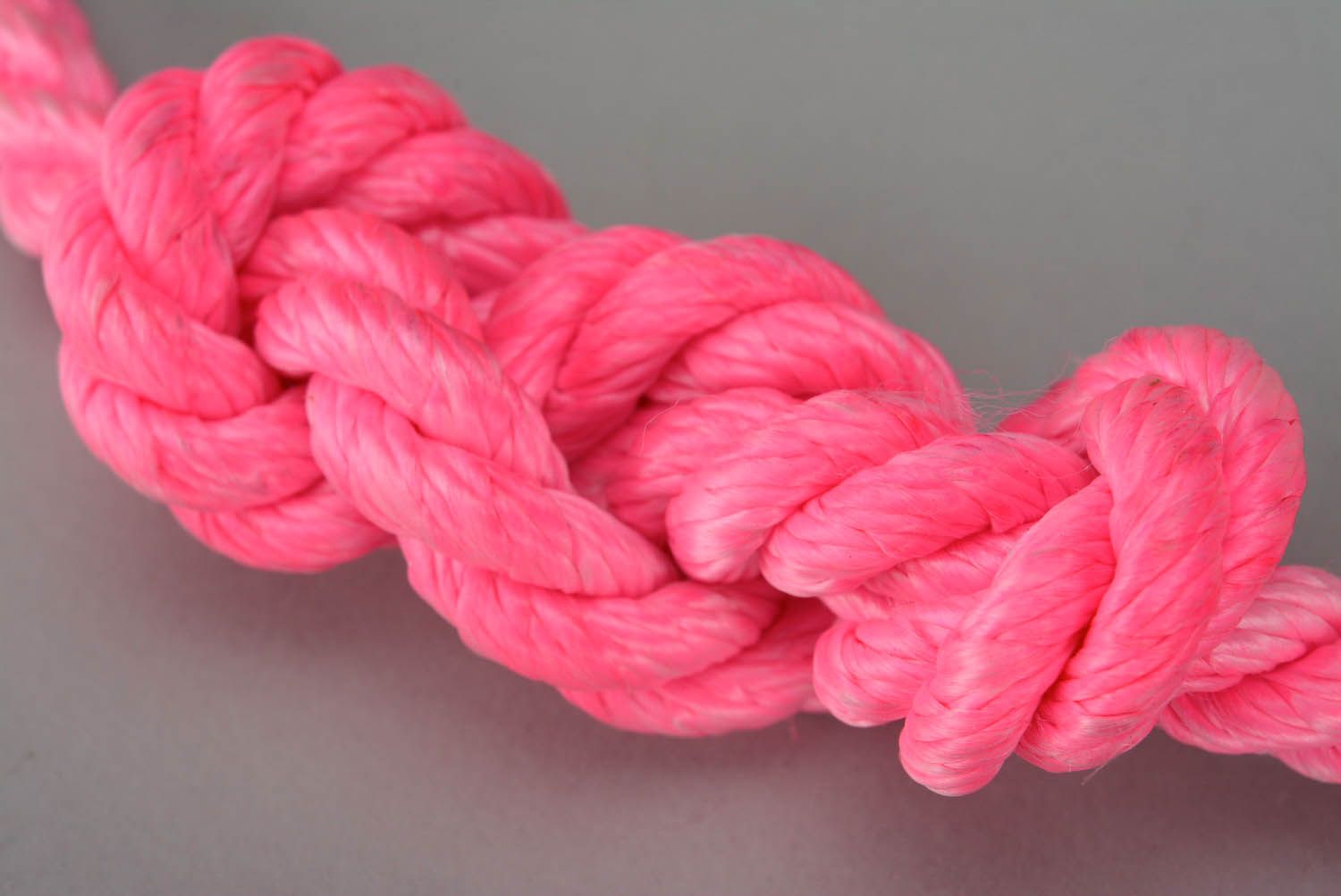 Handmade necklace Pink knot photo 2
