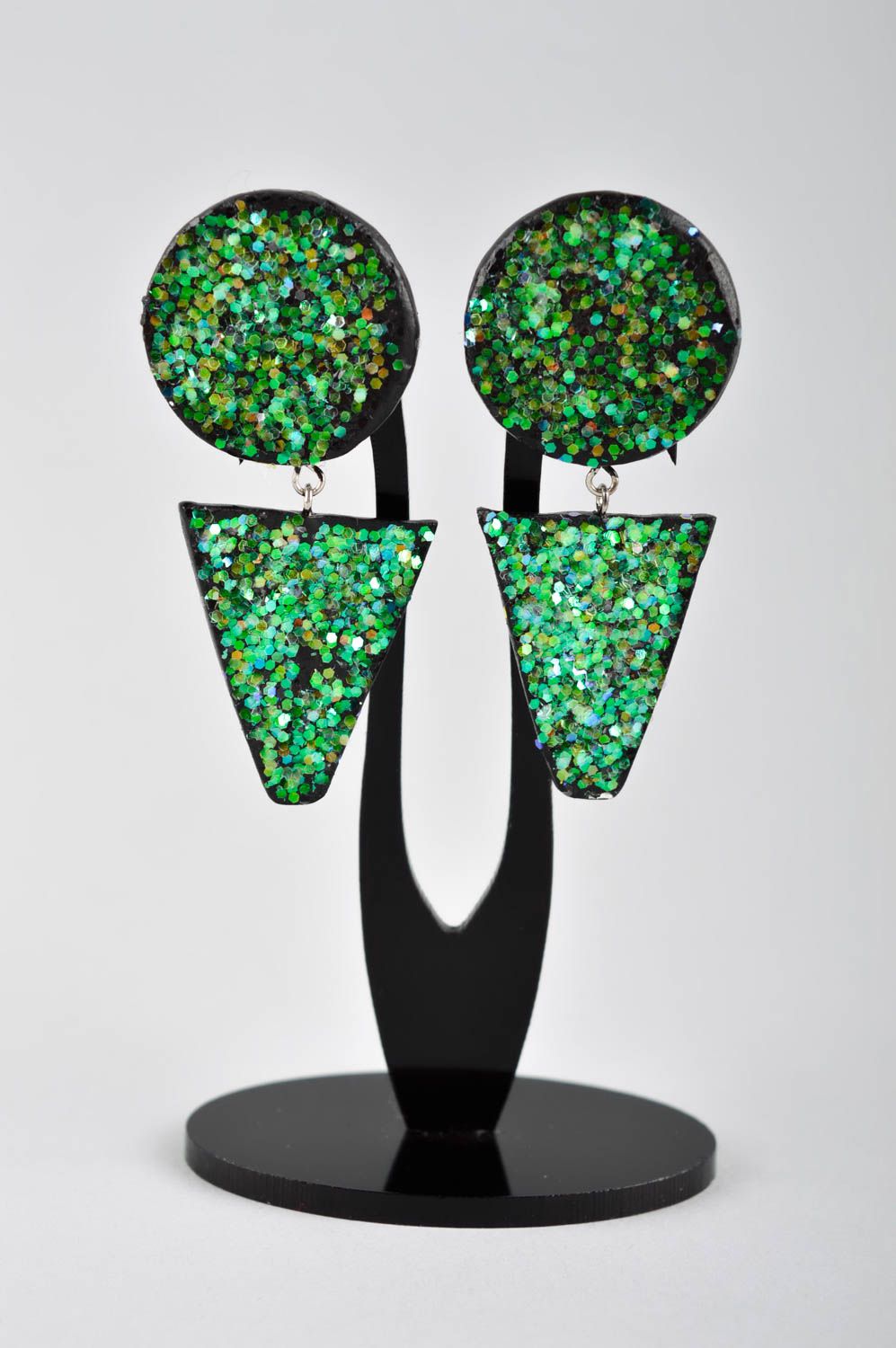 Exclusive handmade earrings plastic earrings polymer clay earrings for girls photo 2