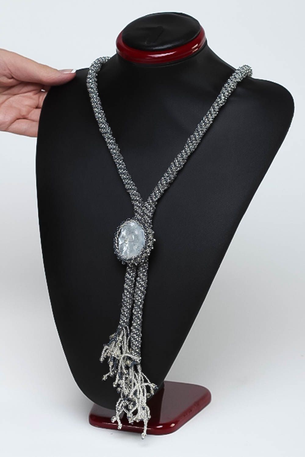 Halsketten Anhänger handmade Glasperlen Anhänger origineller Schmuck für Frauen foto 5