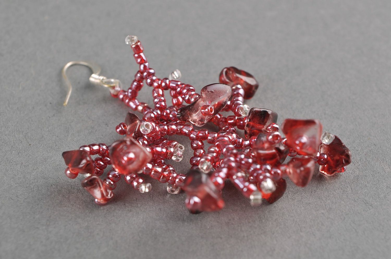 Earrigns made from Italian beads Corals  photo 2