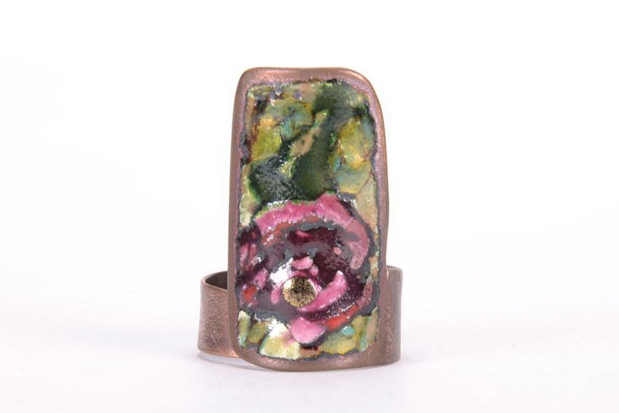 Schöner Ring aus Kupfer foto 2
