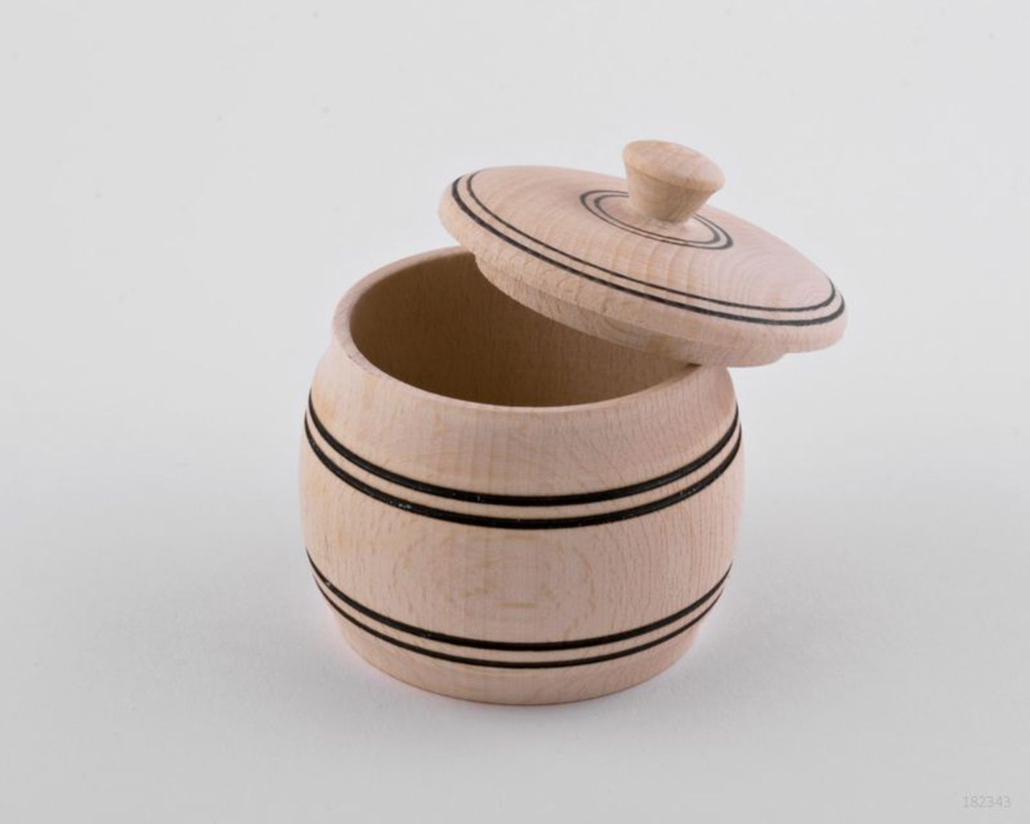 Wooden salt shaker with cover photo 4