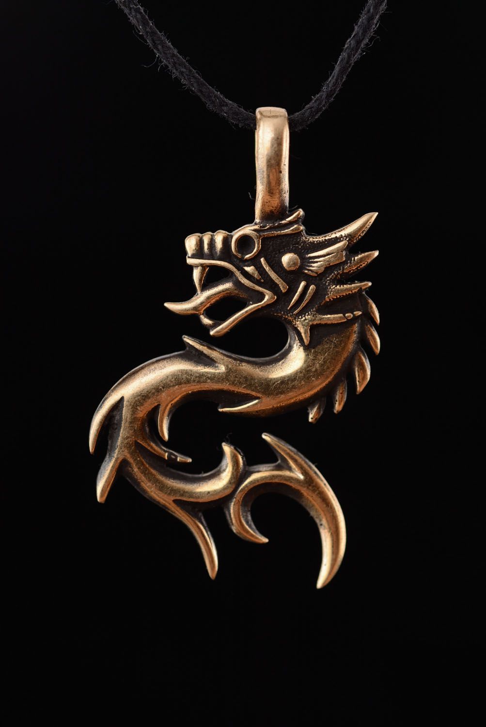 Bronze pendant Dragon photo 3