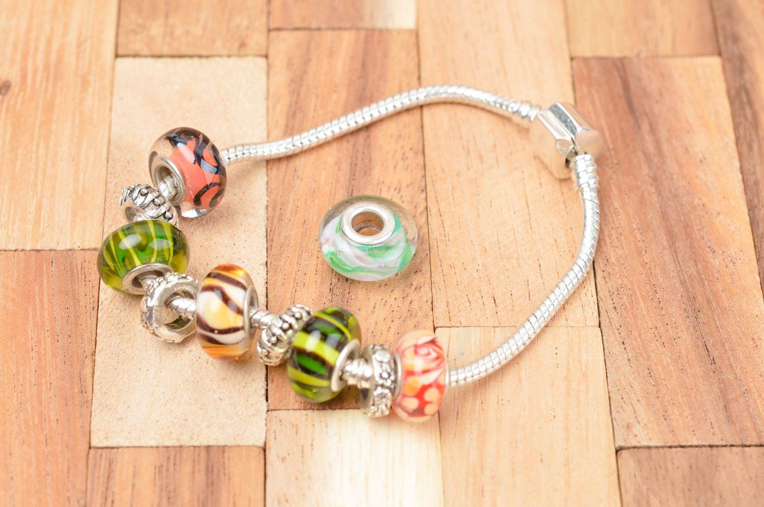 Jewelry findings handmade bead beautiful glass bead  lampwork beads jewelry bead photo 4