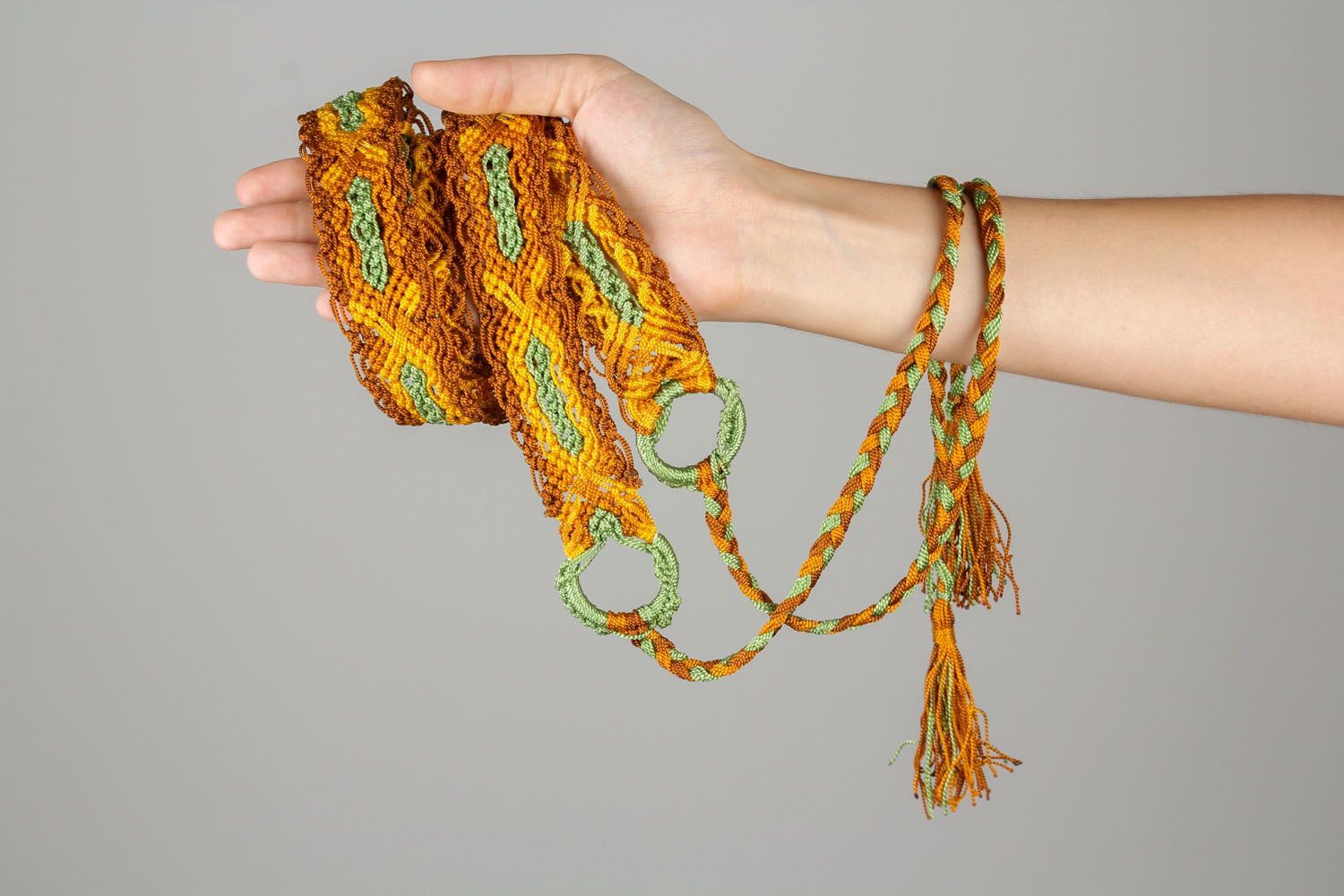 Handmade woven belt photo 4