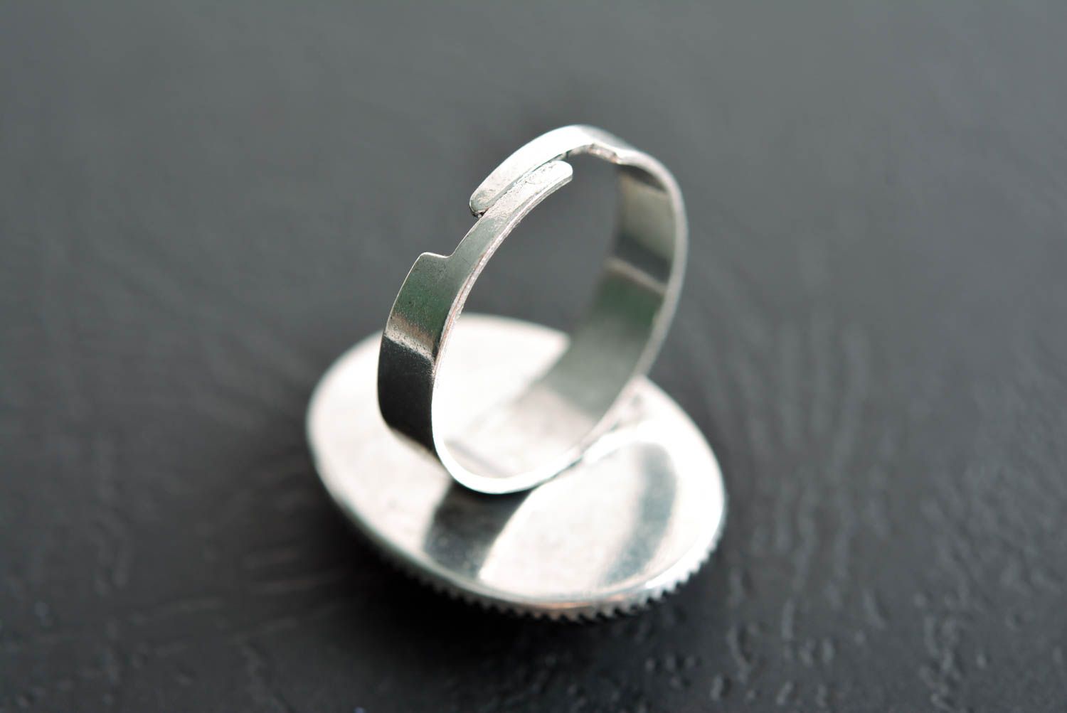 Кольцо ручной работы украшение из полимерной глины украшение кольцо овальное фото 5