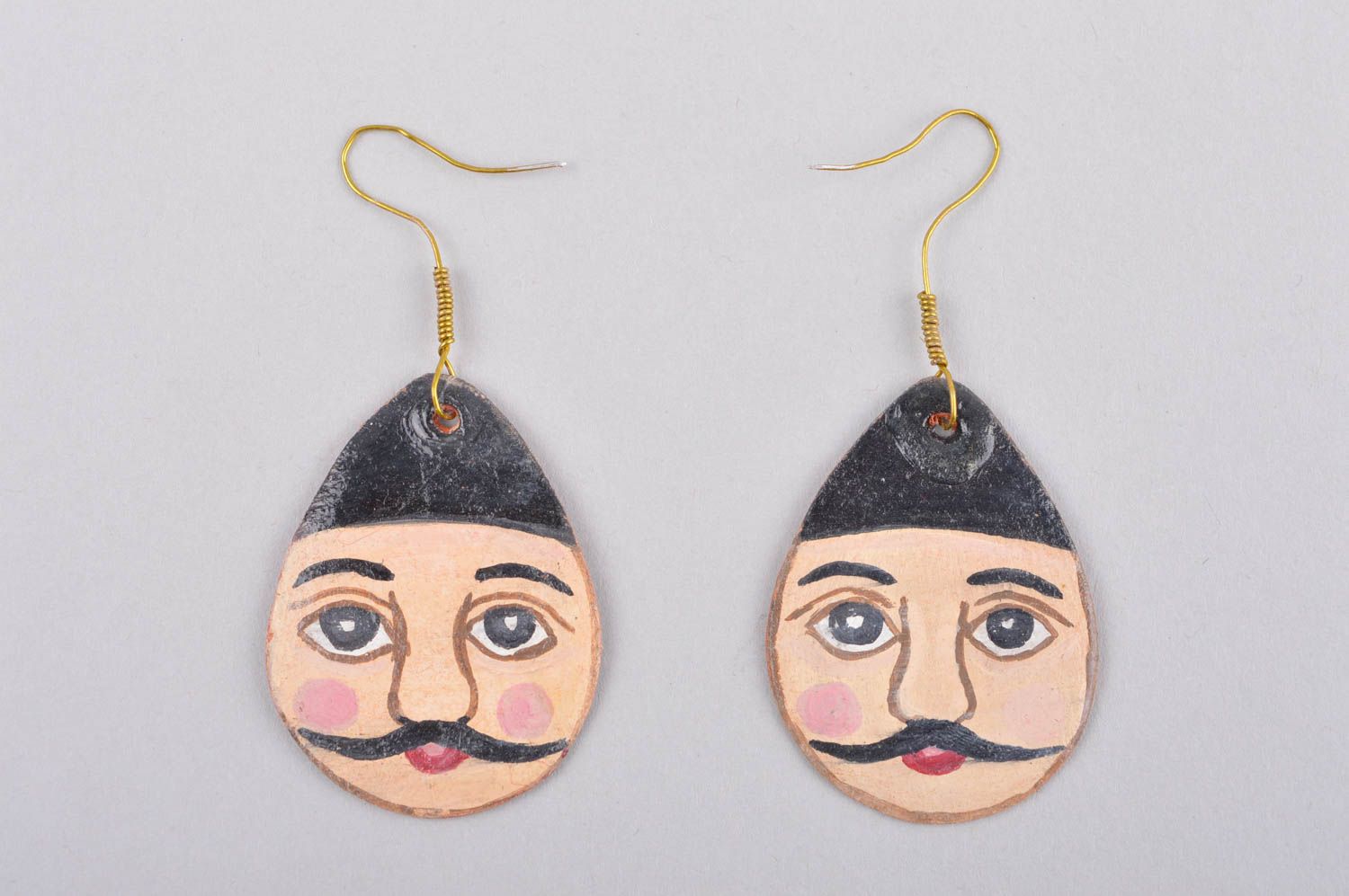 Ohrringe für Damen handmade Schmuck aus Ton Modeschmuck Ohrringe originell foto 3