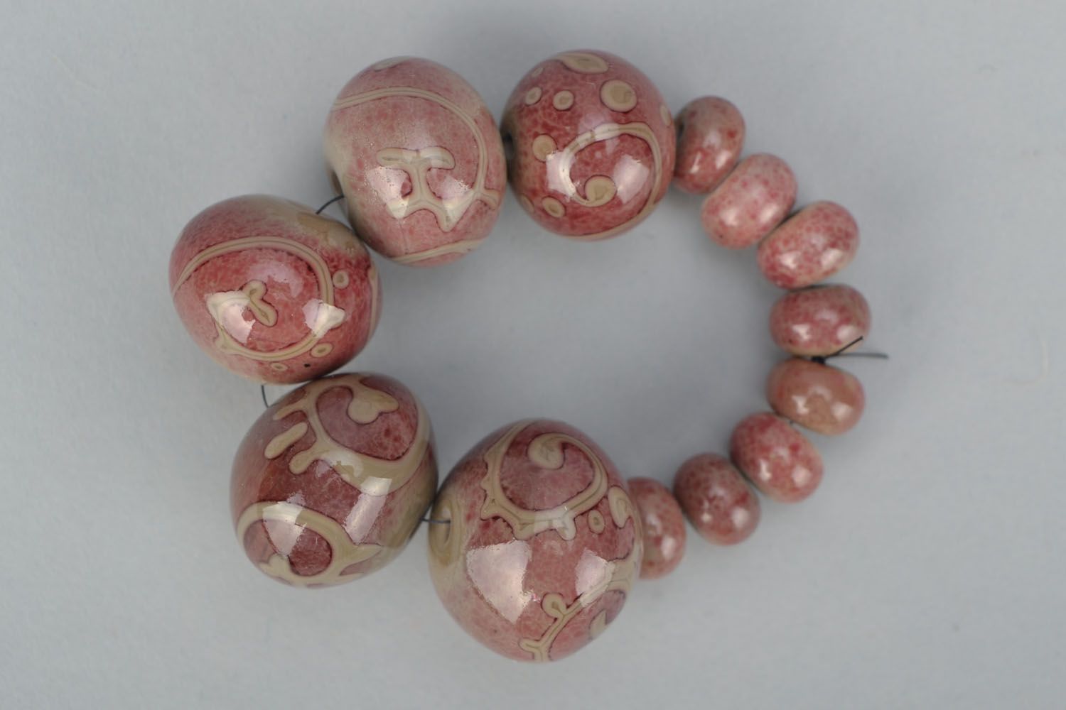 Lampwork beads of various size photo 1