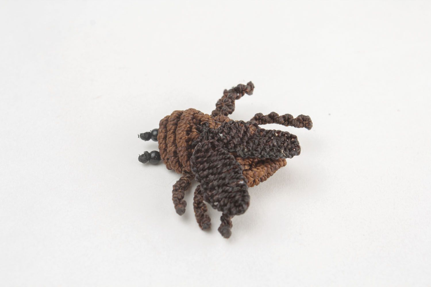 Braided brooch in the form of an insect photo 2