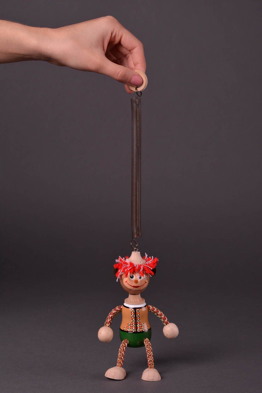 Игрушка ручной работы оригинальная игрушка из дерева подарок ребенку авторская фото 2
