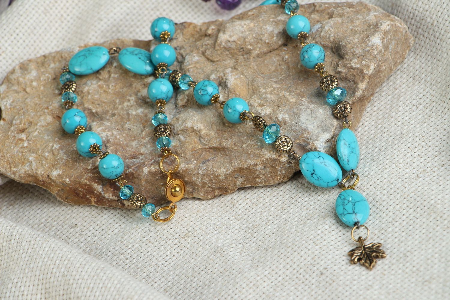 Necklace with turquoise photo 4