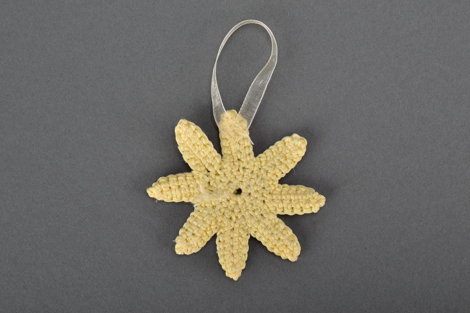 Christmas tree decoration crocheted by hand photo 2