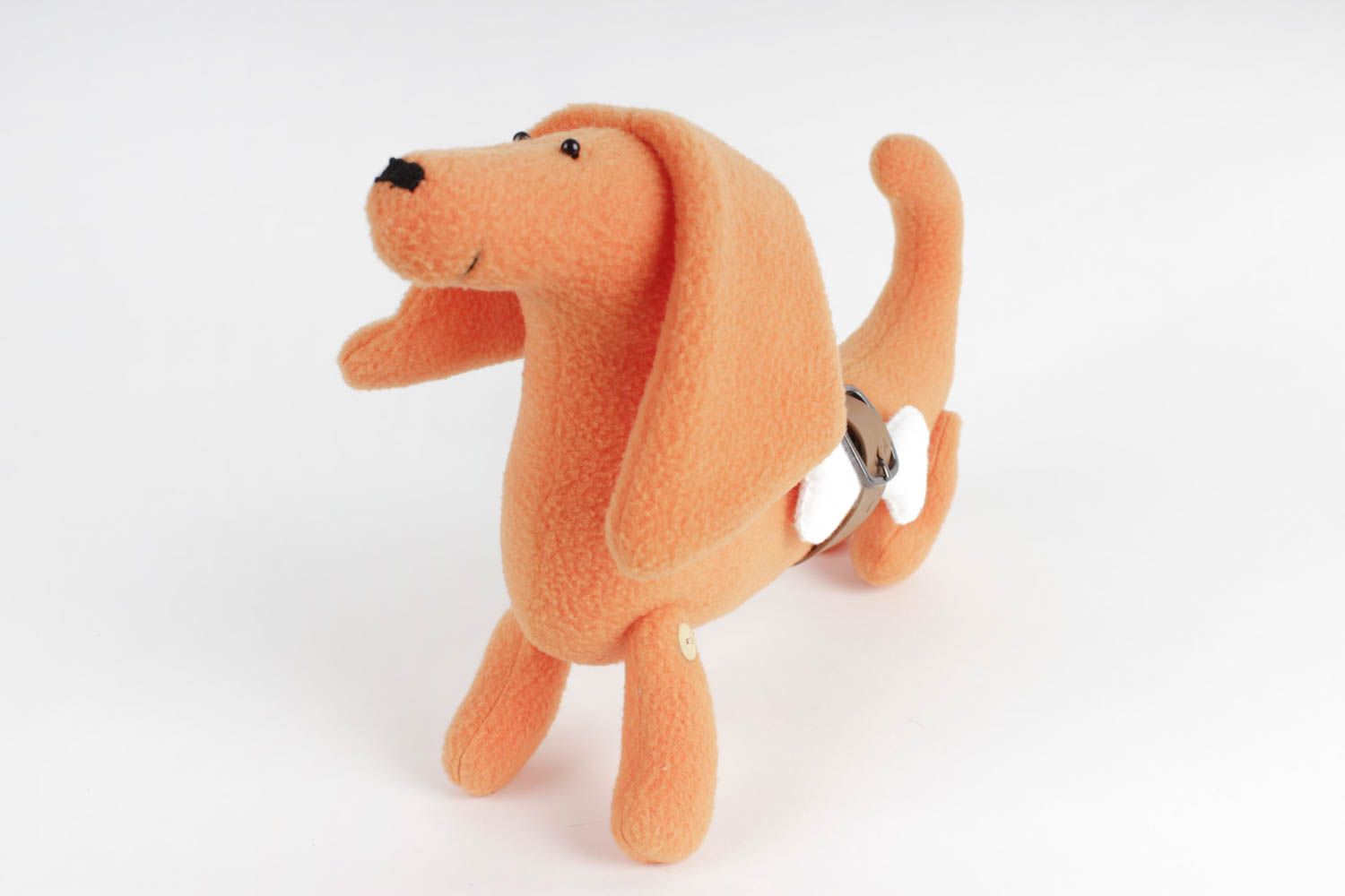 Hund Kuscheltier handmade Spielsachen für Kinder Plüsch Hund Kinder Spielzeug  foto 3