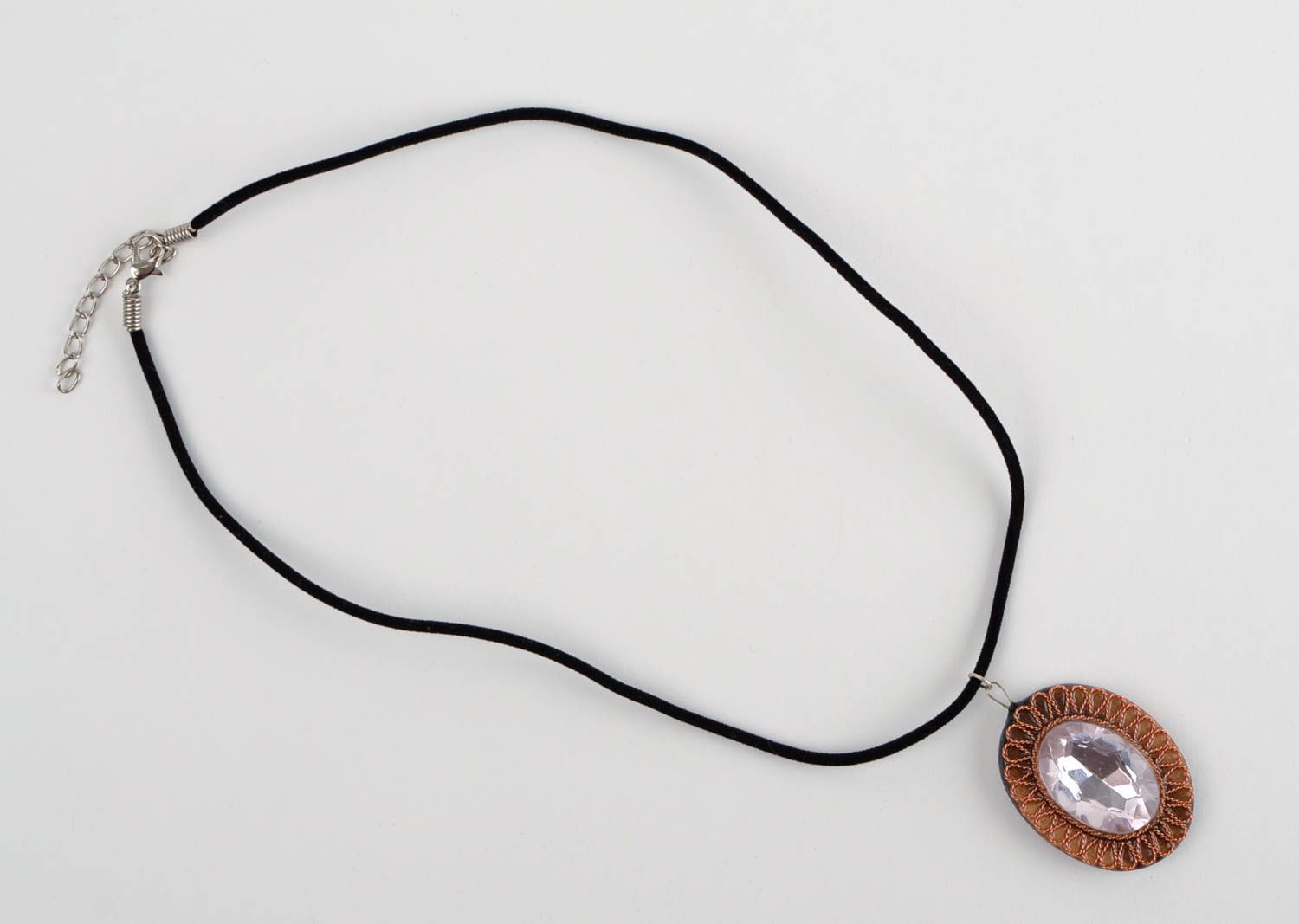 Anhänger aus Holz Schmuck handgemacht Holzanhänger Schmuck Halskette für Frauen foto 4
