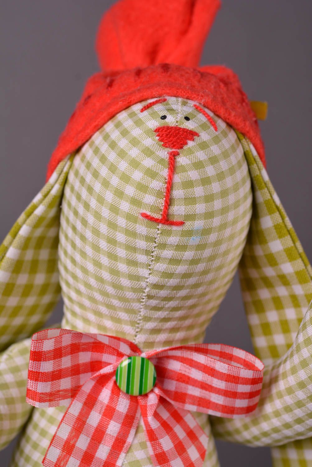 Muñeco de tela hecho a mano peluche original conejo juguete para niños foto 4