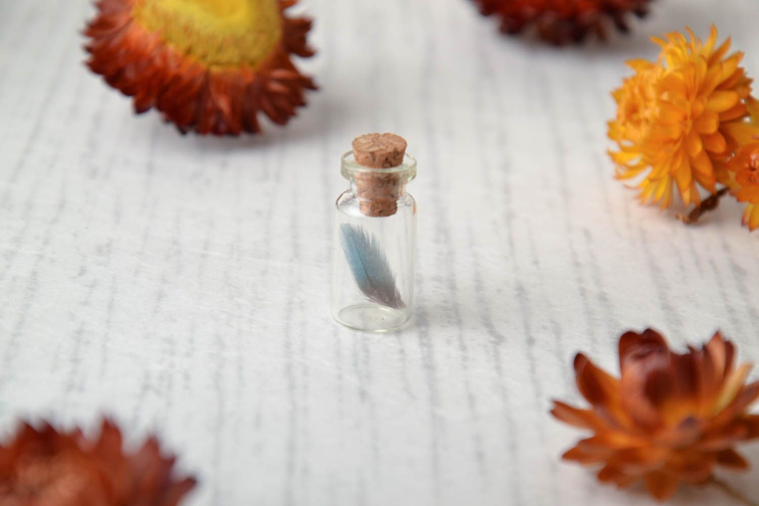 Interior pendant Bottle with Feather photo 1