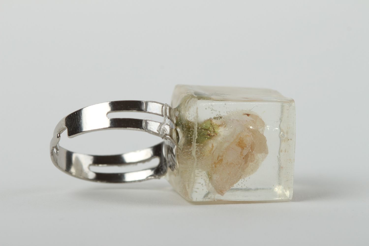 Handmade ring unusual ring designer accessory epoxy jewelry gift for women photo 4
