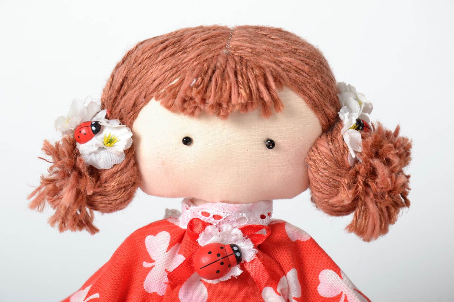 Кукла текстильная Бусинка  фото 4