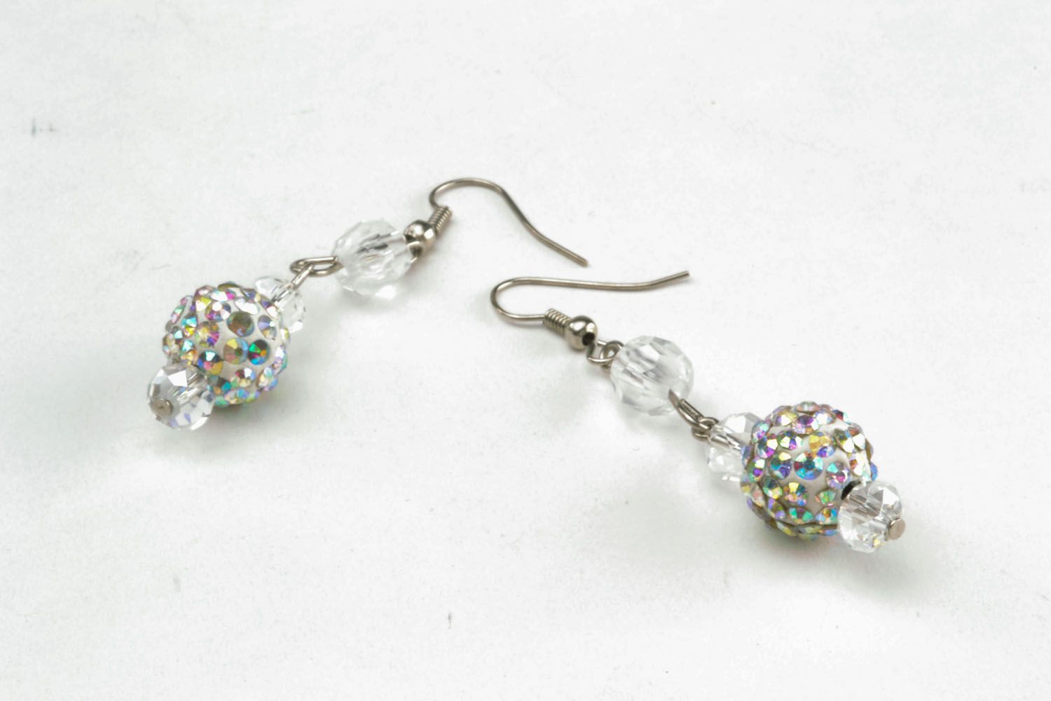 Earrings with crystals photo 3