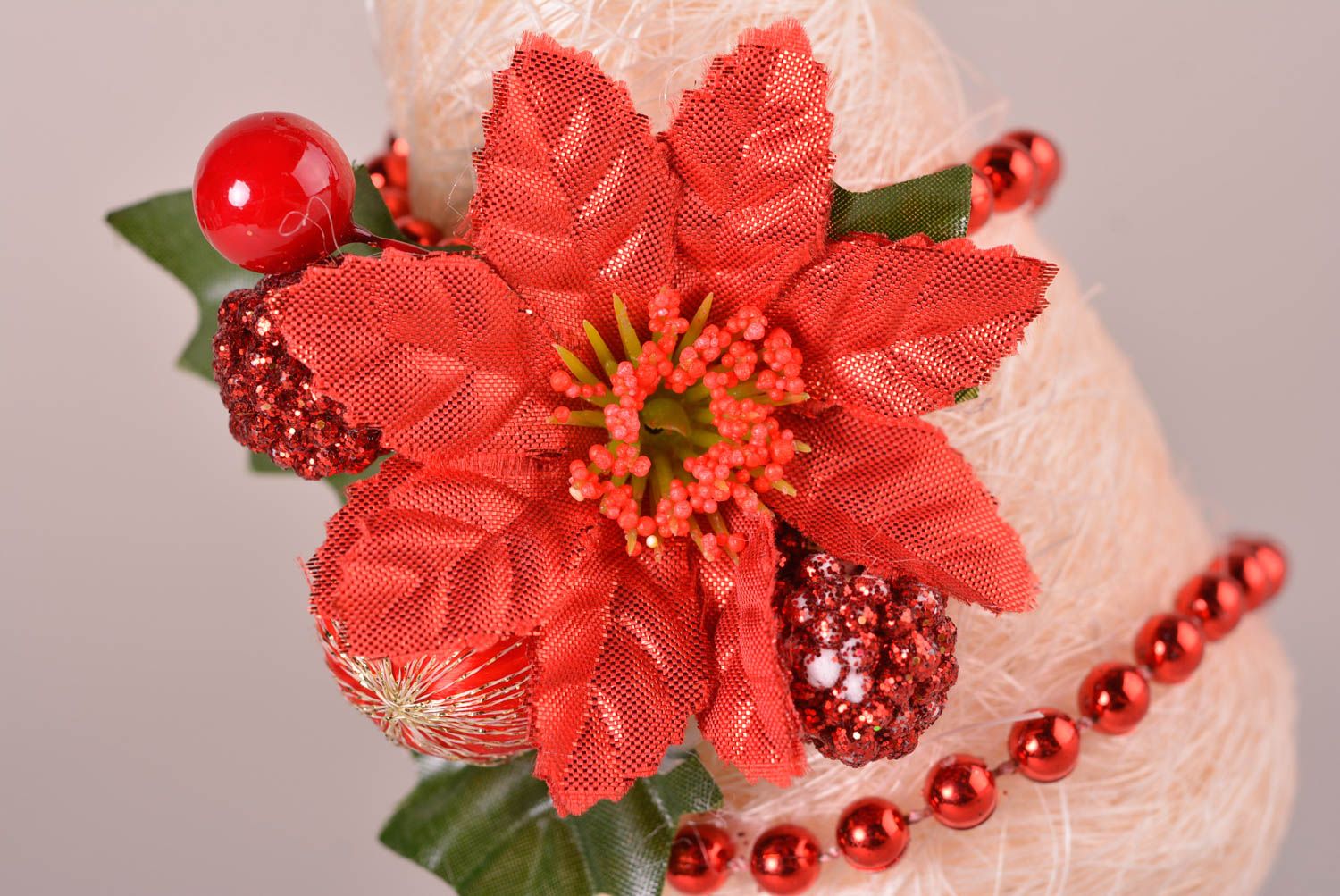 Árbol de Navidad original hecho a mano elemento decorativo regalo artesanal foto 3