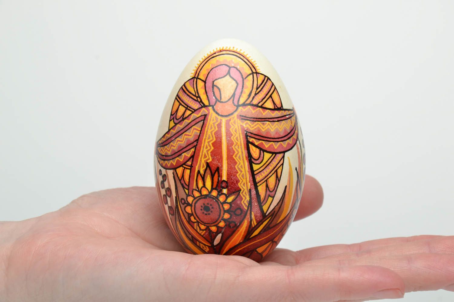 Пасхальное яйцо расписанное анилиновыми красителями фото 5