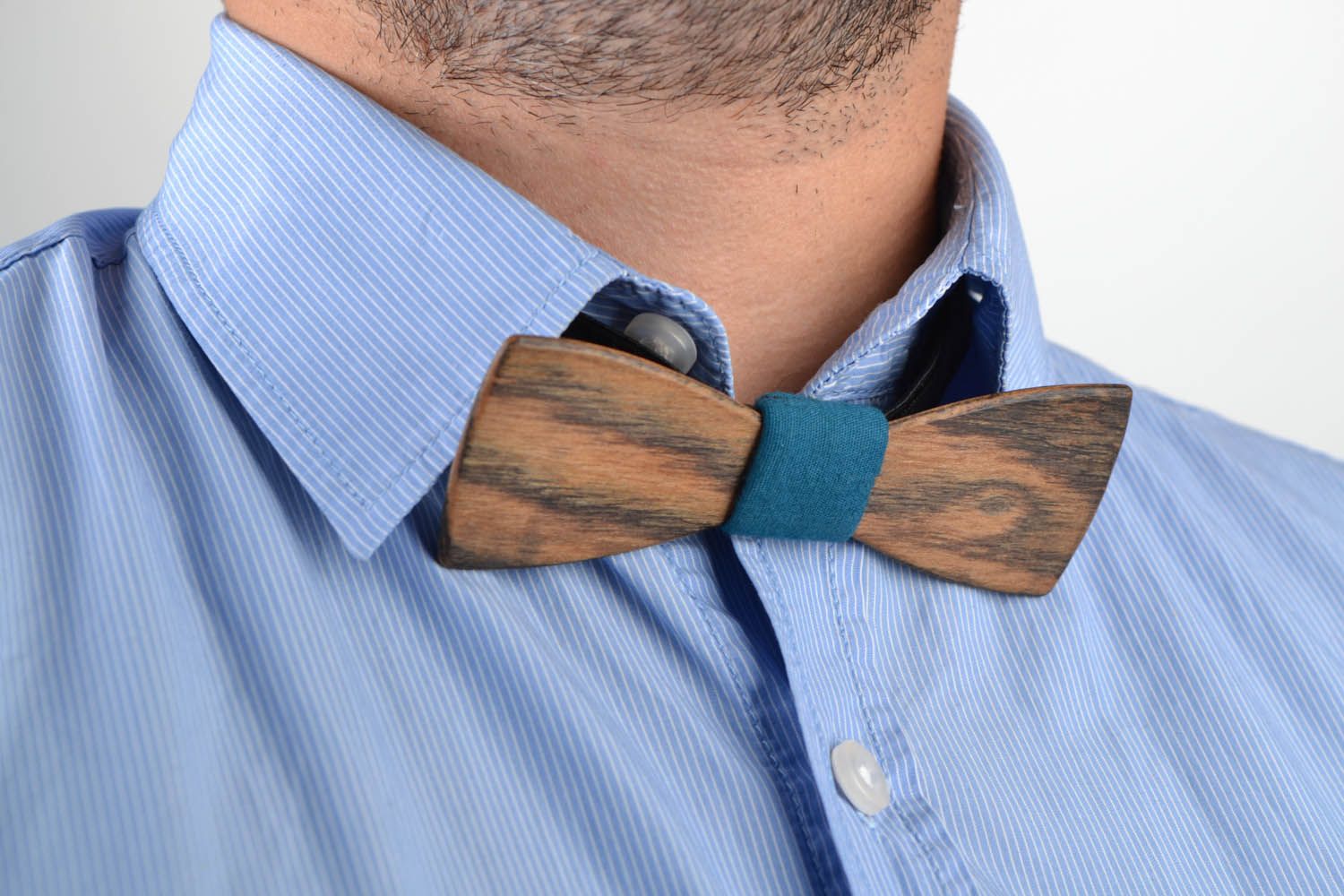 Wooden bow tie hand made photo 4