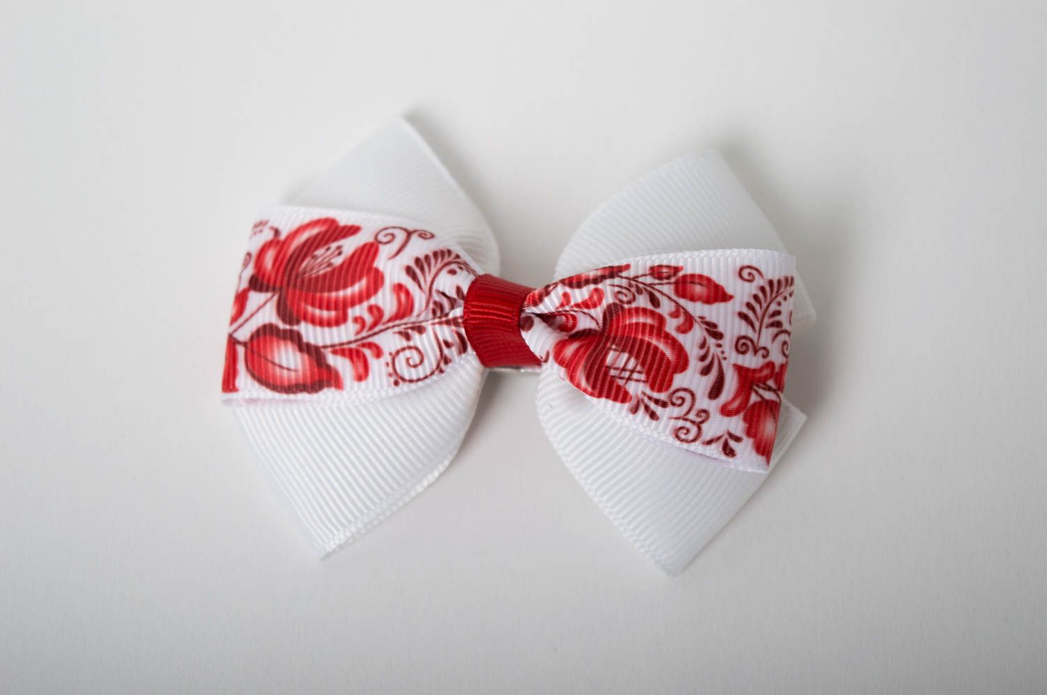 Handmade hair bow unusual hair clip for girls designer accessory gift ideas photo 2