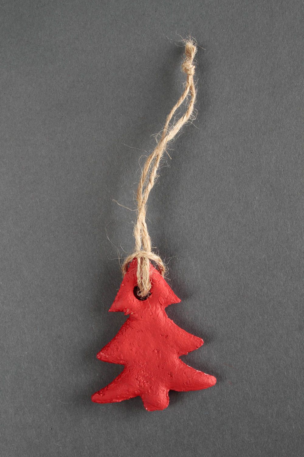 Figura decorativa hecha a mano roja regalo artesanal decoración para Año Nuevo foto 4