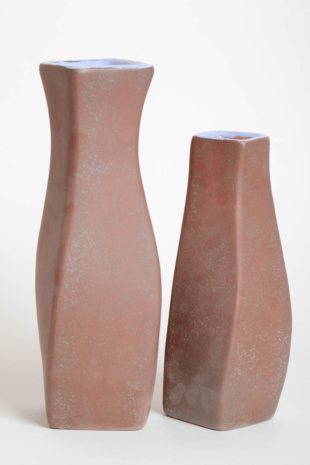 Handmade ceramic vase set of 2 vases 12 and 10 inches, 4,5 lb photo 4