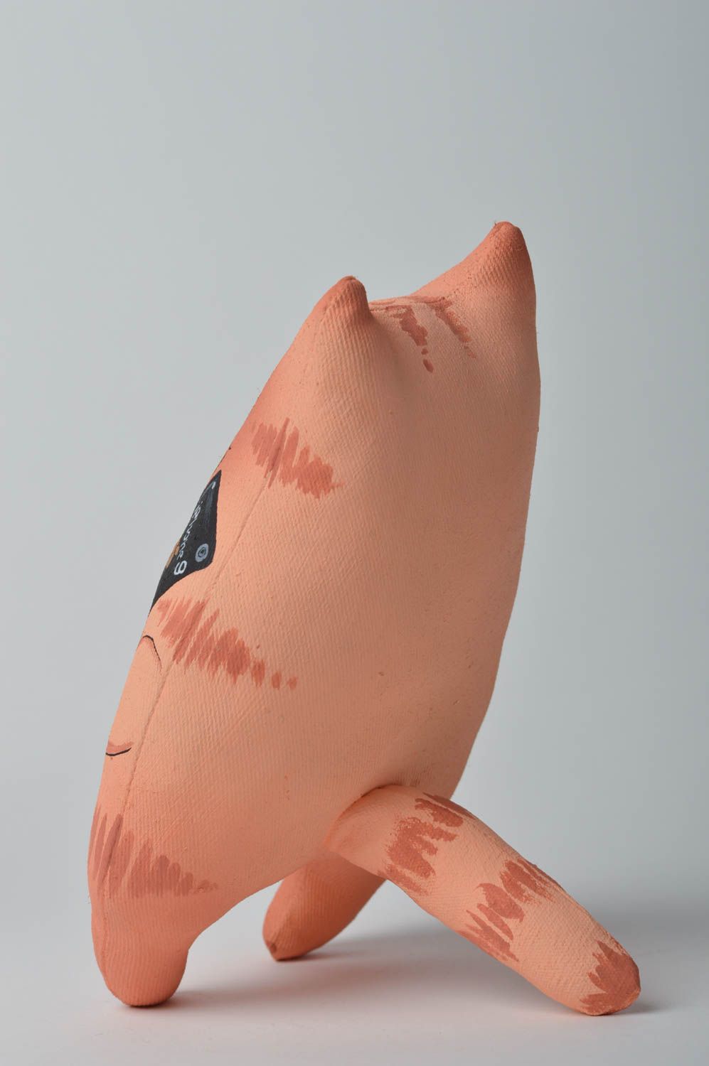 Игрушка ручной работы кукла с запахом ванили авторская кукла модный кот-качек фото 2