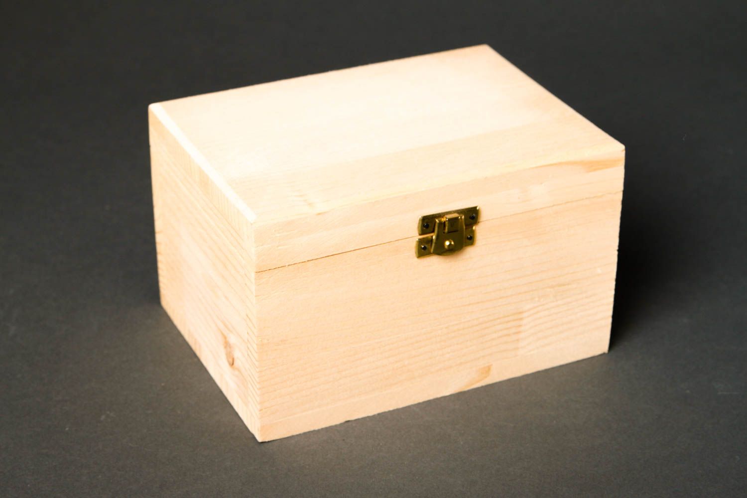 Handmade wooden blank box DIY jewelry box design art supplies handmade gifts photo 3