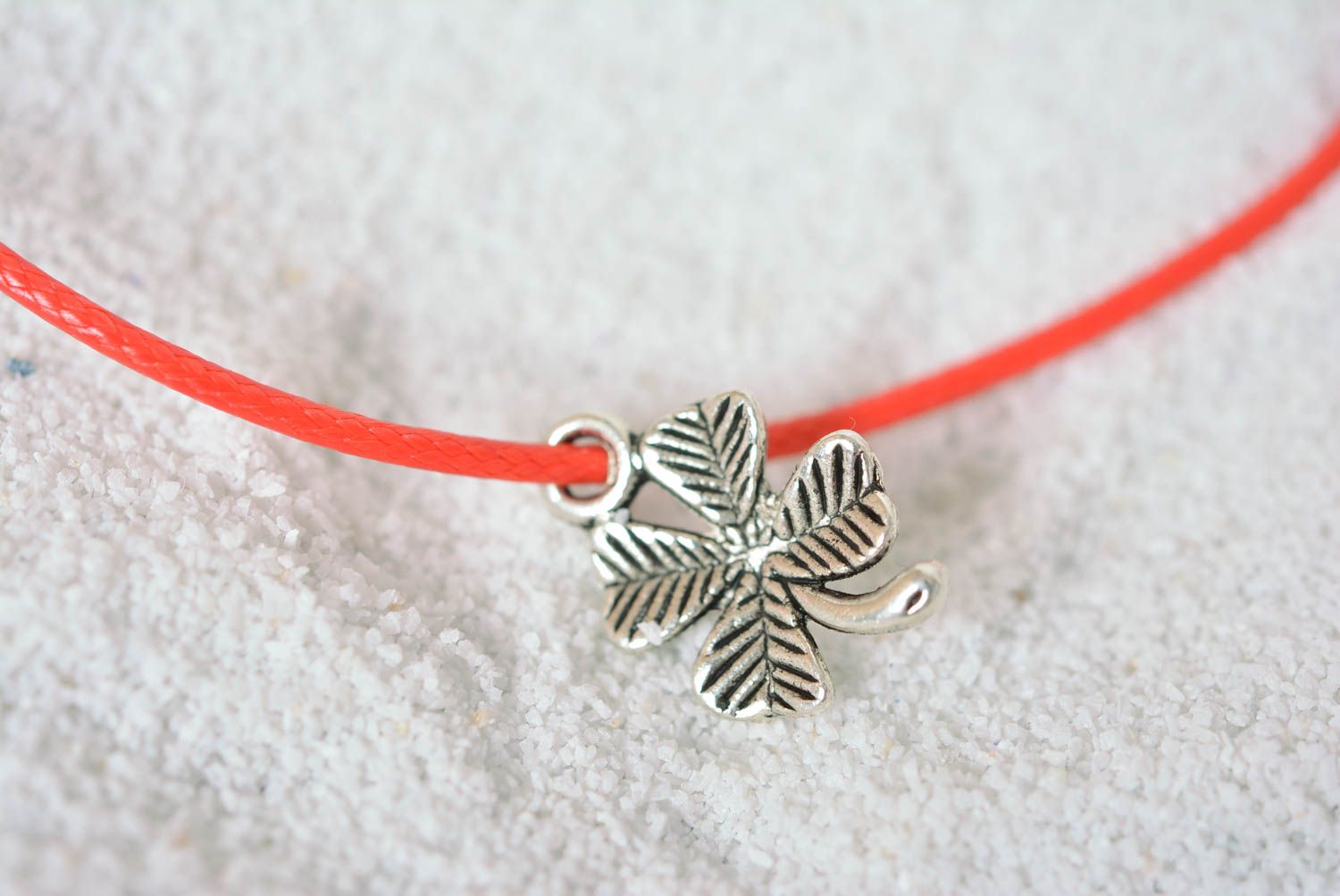 Handmade rotes Armband Schnur Armband Damen Schmuck Geschenk für Frauen modisch foto 2