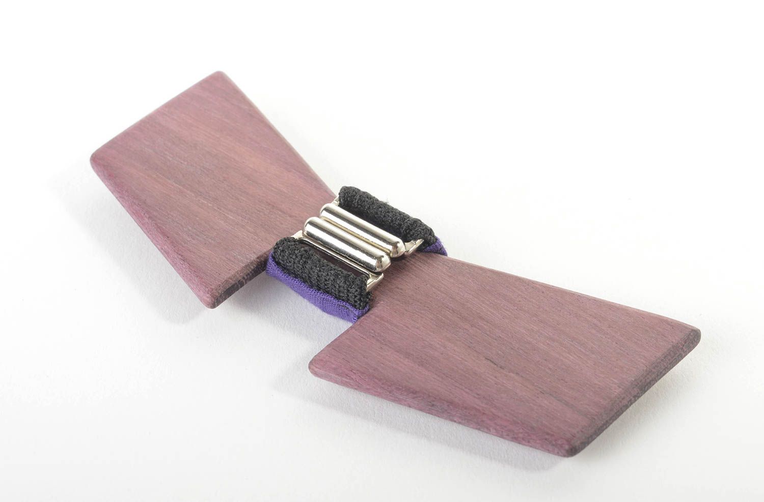 Ausgefallene Fliege aus Holz handmade Accessoire für Männer Krawatte Fliege foto 2
