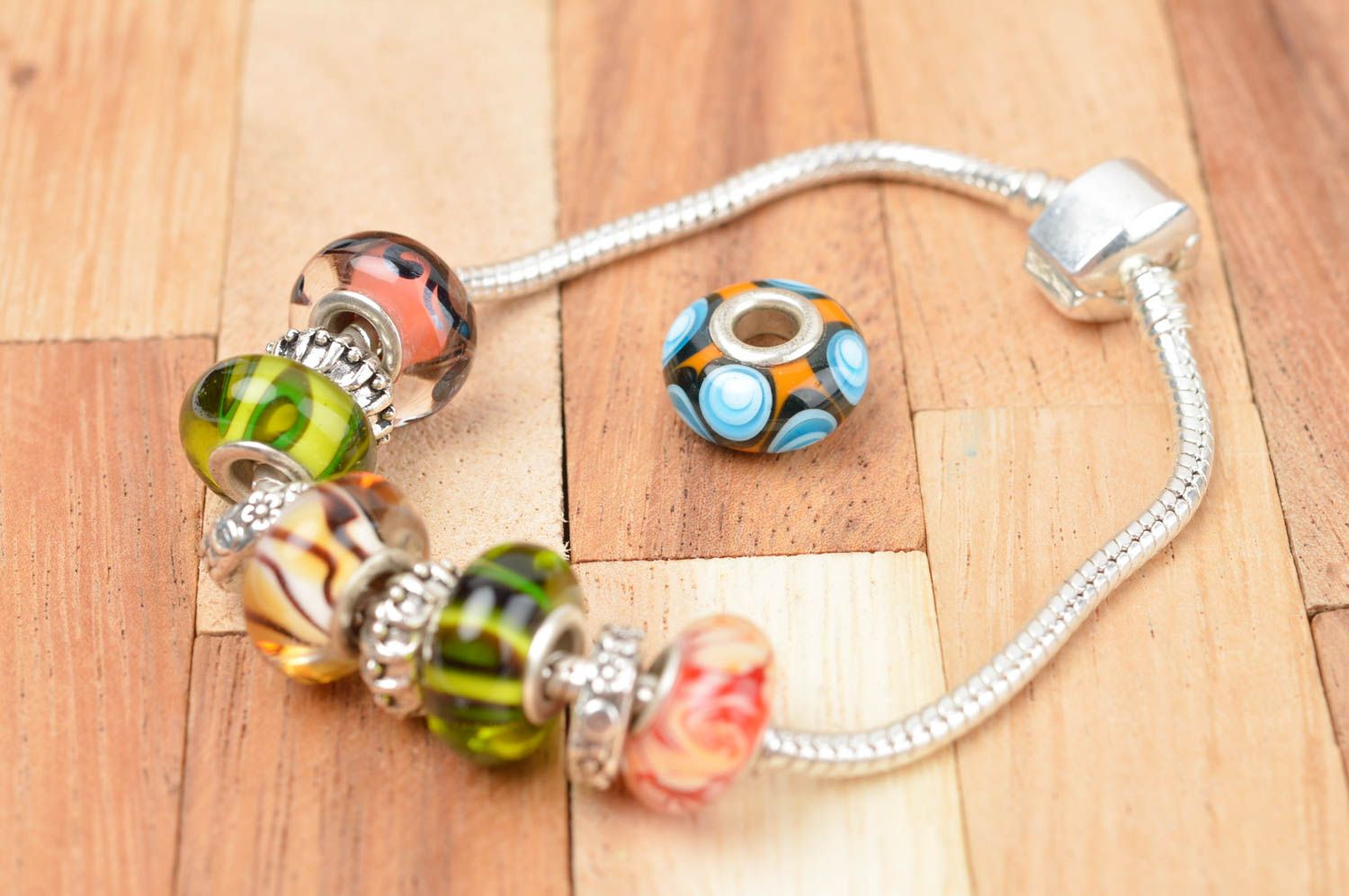 Colorful handmade glass bead fashion trends art and craft supplies gift ideas photo 4