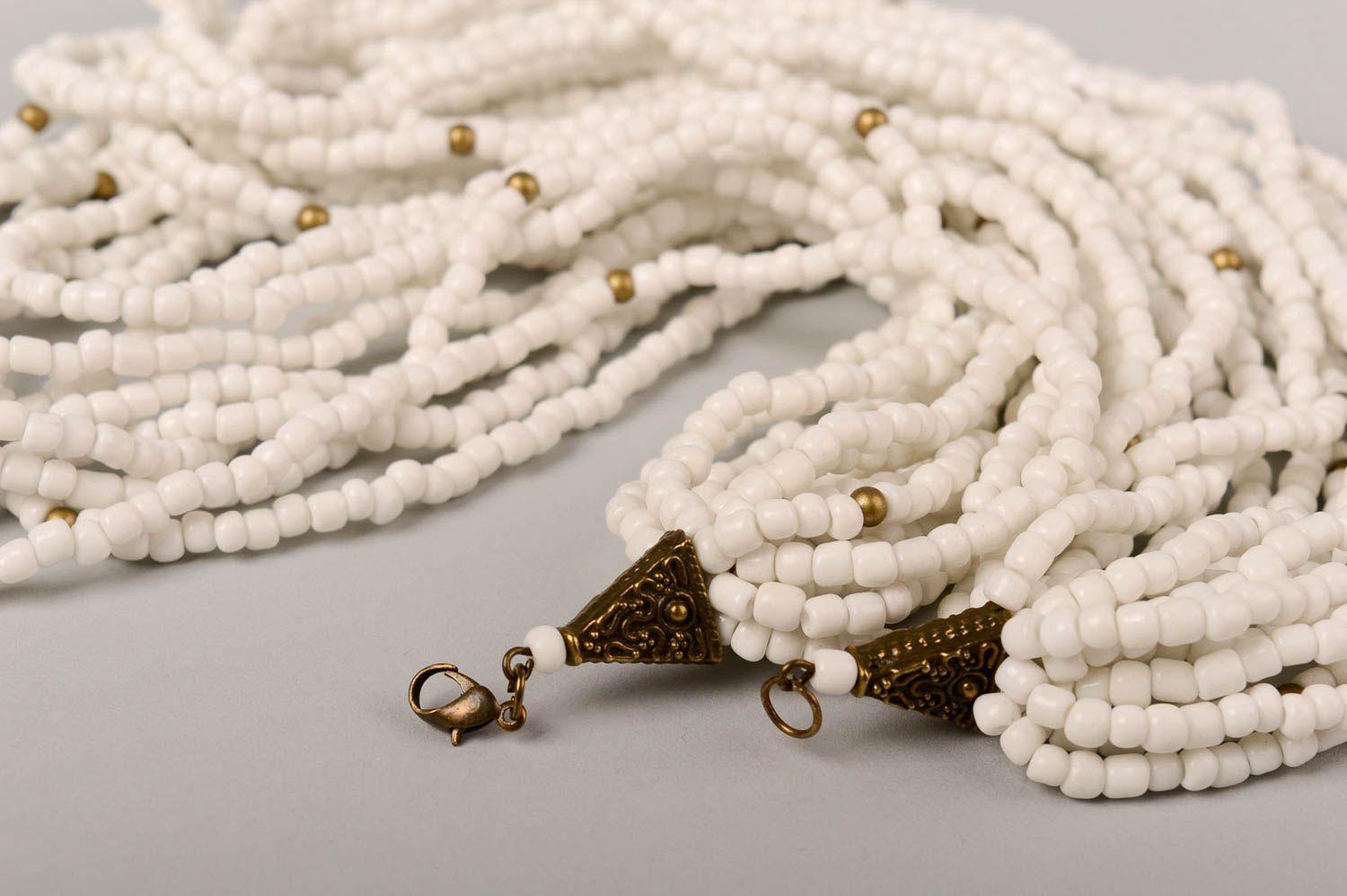 Collier en perles de rocaille Bijou fait main Idée cadeau original pour femme  photo 2