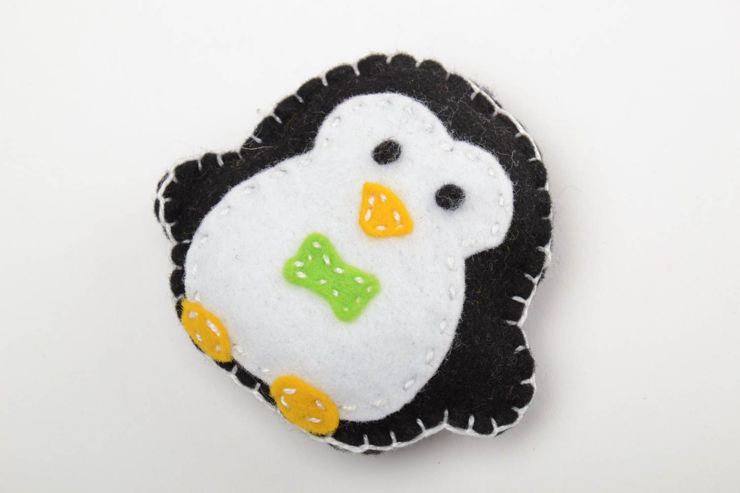 Juguete de peluche con forma de pingüino artesanal para niños y decoración foto 2
