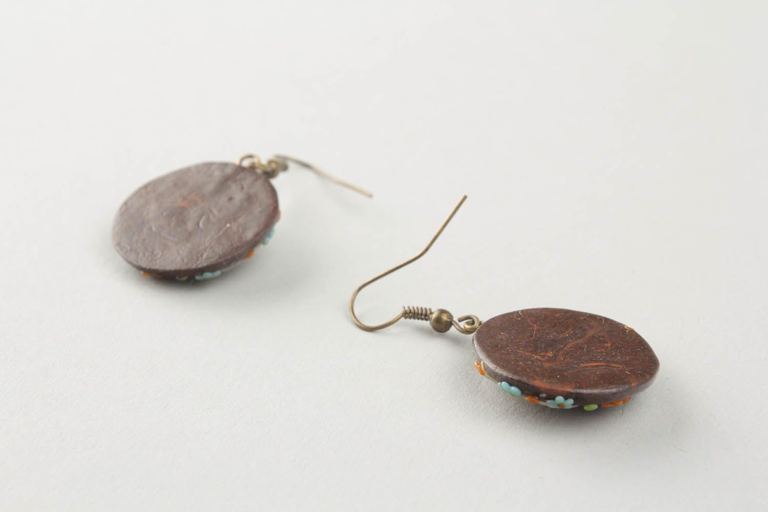 Earrings made ​​of polymer clay photo 4