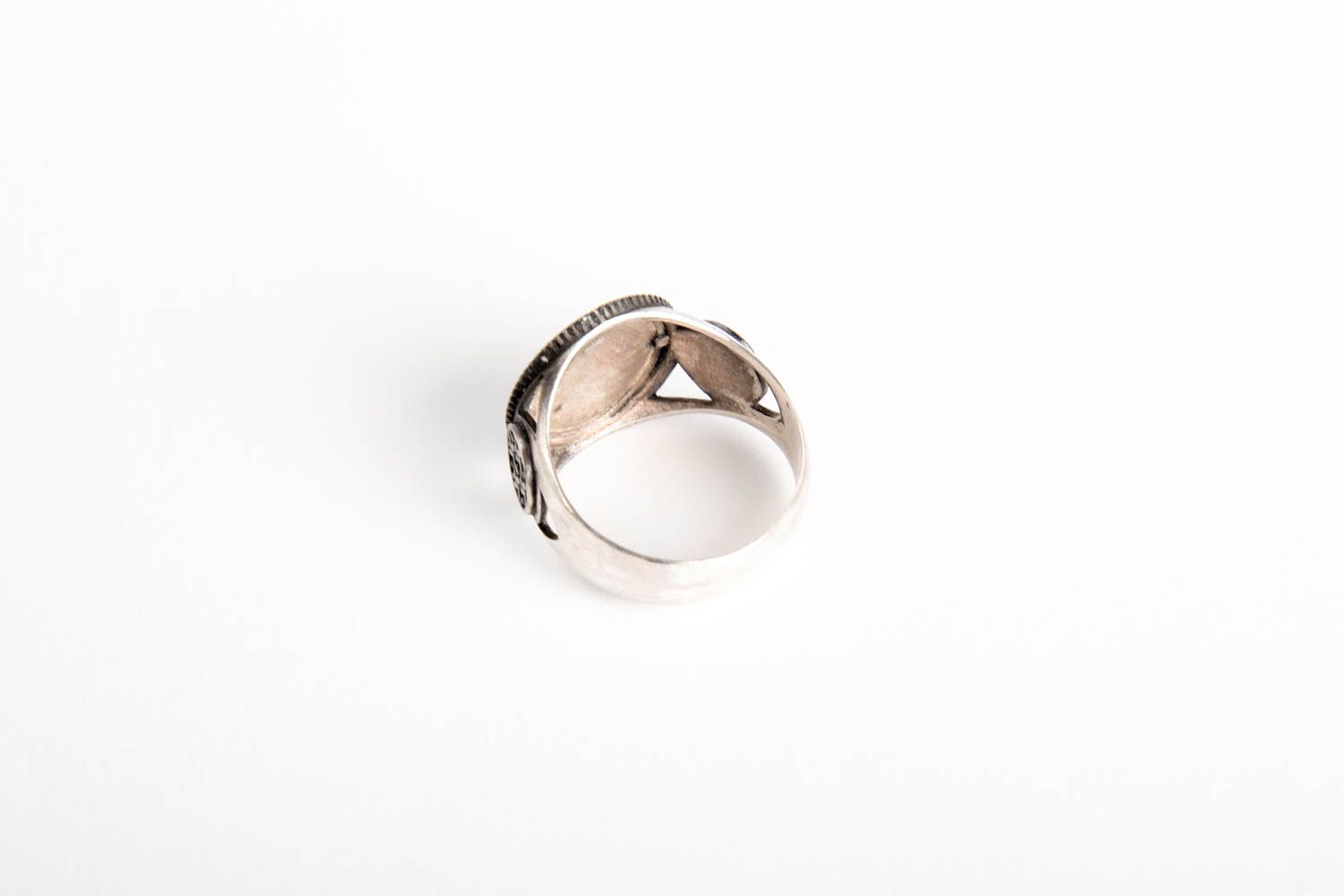 Handmade silver ring silver ring for men unusual ring gift for men silver ring photo 3