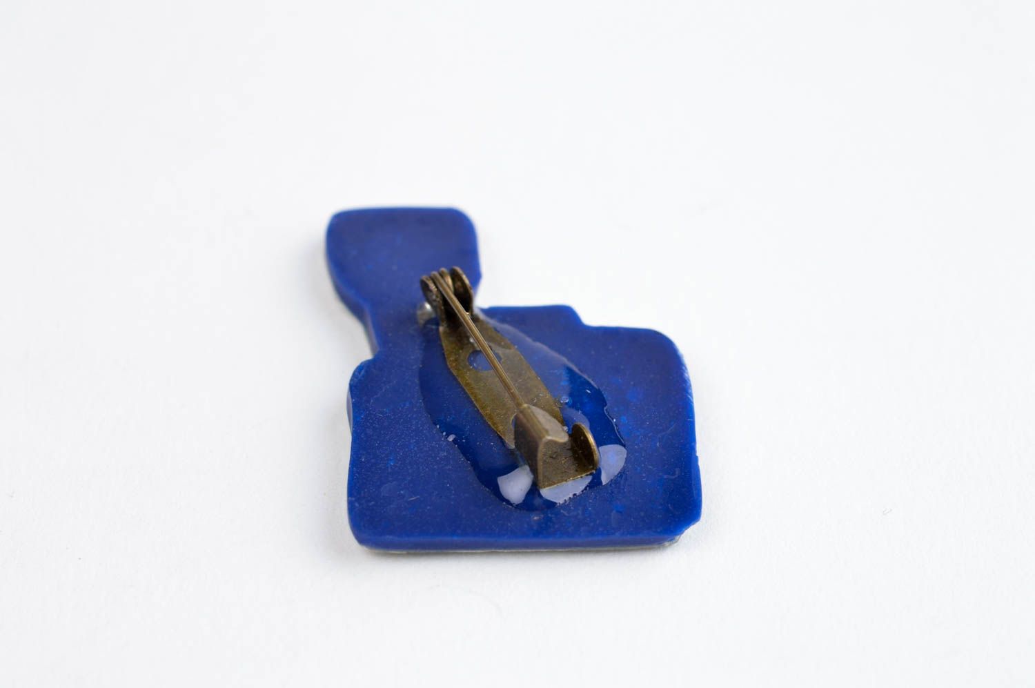 Broche hecho a mano de arcilla polimérica accesorio de moda regalo original  foto 4