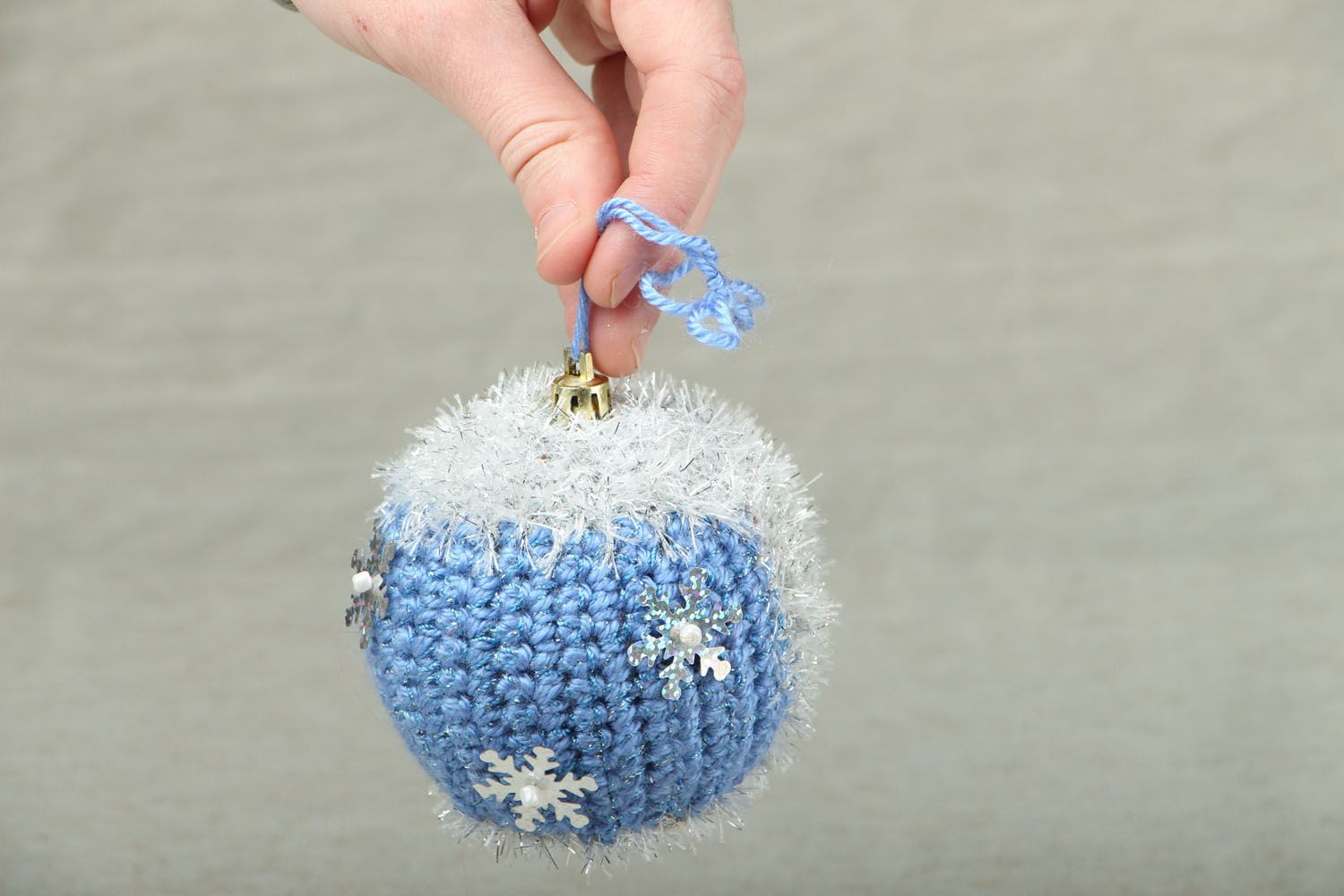 Adorno navideño en forma de bola Invierno foto 4